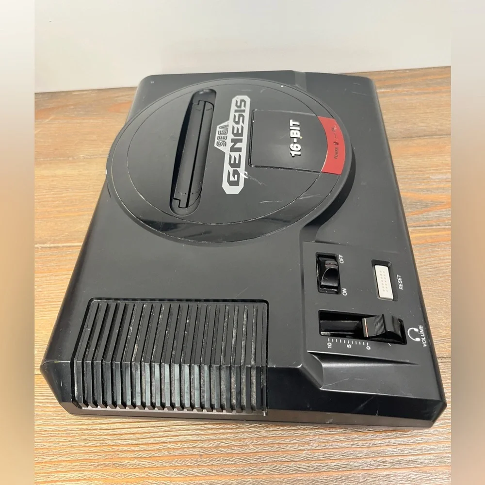 Sega Genesis 1 Console System - Black 1991 Tested & Works 1 Controller, No CORDS
